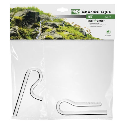 Amazing Aqua Glas Ein-/Auslass R+S (12 mm) – Schläuche & passendes Zubehör für das Aquarium bei AquascapingForLife