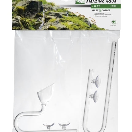 Amazing Aqua Glas Ein /Auslass Lilly – Restposten/Sonderposten für das Aquarium bei AquascapingForLife