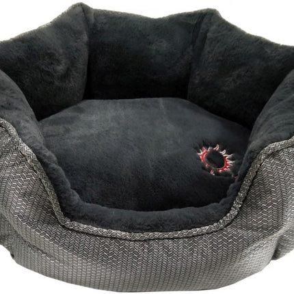 ThermoSwitch SANTORINI Hundebett S silber/grau – Ansicht 2