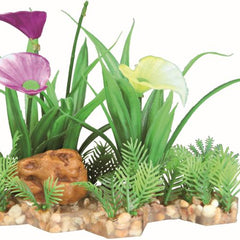 Trixie Kunststoffpflanze im Kiesbett, erweiterbar, 13 cm – Kunststoffpflanzen für das Aquarium bei AquascapingForLife