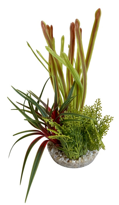 Sydeco Composition tropical 20 cm hoch [P4] – Kunststoffpflanzen für das Aquarium bei AquascapingForLife