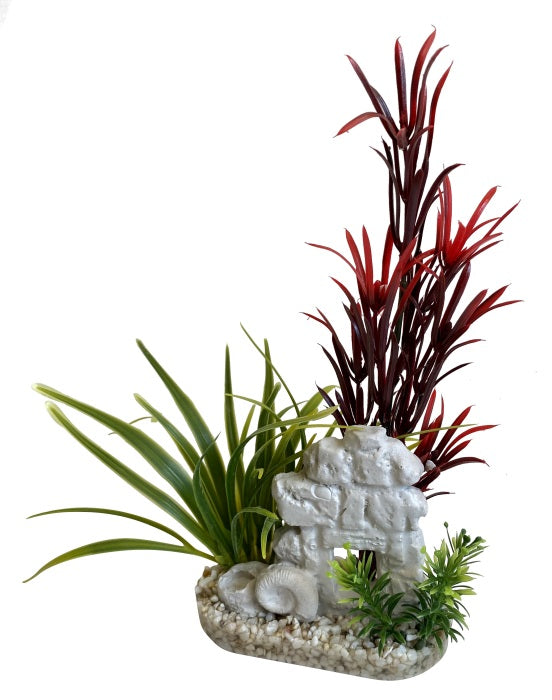 Sydeco Aqua Deco Ruins 25 cm hoch [P6] – Kunststoffpflanzen für das Aquarium bei AquascapingForLife