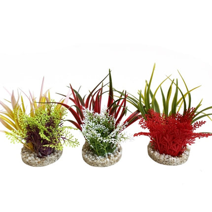Sydeco Aqua Bouquet 9 cm hoch [P12] – Kunststoffpflanzen für das Aquarium bei AquascapingForLife