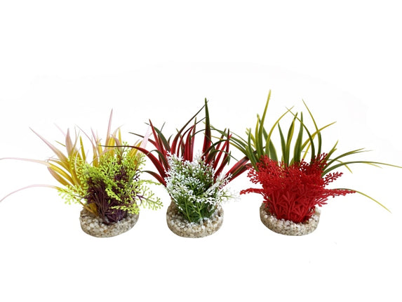 Sydeco Aqua Bouquet 9 cm hoch [P12] – Kunststoffpflanzen für das Aquarium bei AquascapingForLife