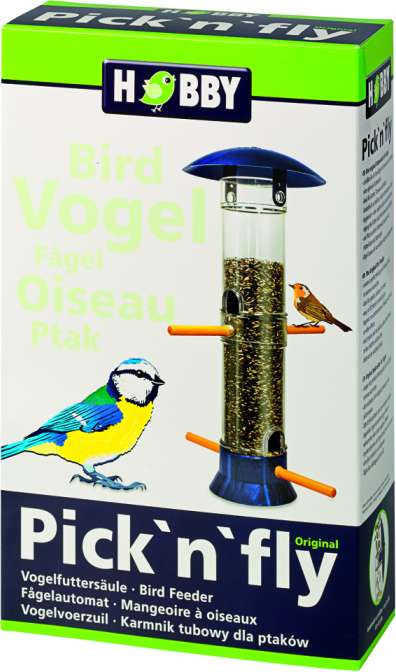 Hobby (Dohse) Pick'n'Fly Vogelfuttersäule, blau – Vogelheime & Zubehör für das Aquarium bei AquascapingForLife