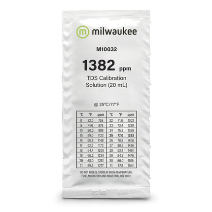 Milwaukee M10032B TDS Kalibrierlösung 1382 ppm (25 x 20 ml) – Ersatzteil für das Aquarium bei AquascapingForLife