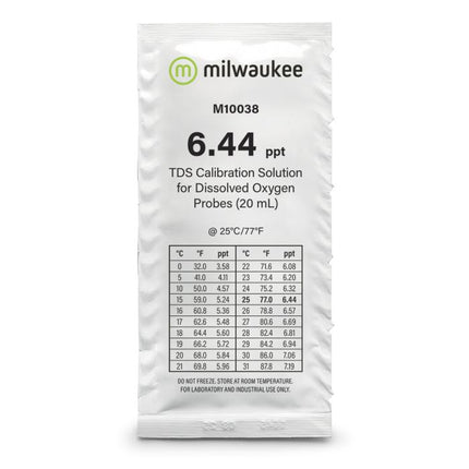 Milwaukee M10038B TDS Kalibrierlösung 6,44 ppt (25 x 20 ml) – Ersatzteil für das Aquarium bei AquascapingForLife