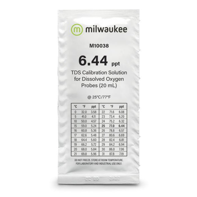Milwaukee M10038B TDS Kalibrierlösung 6,44 ppt (25 x 20 ml) – Ersatzteil für das Aquarium bei AquascapingForLife