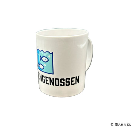 Geschenkidee für Aquaristik-Fans: Flossengenossen Tasse aus Keramik