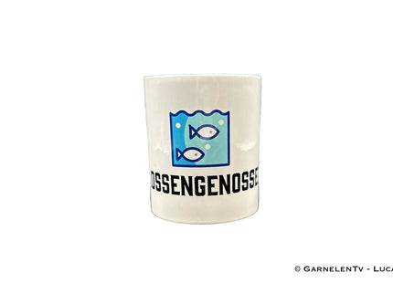 Hochwertige Keramik-Tasse mit humorvollem Flossengenossen Design