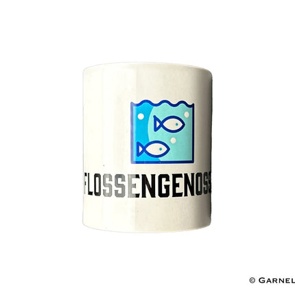 Spülmaschinen- und mikrowellengeeignete Flossengenossen Tasse