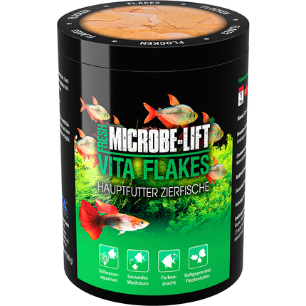 Microbe-Lift Vita Flakes Flockenfutter - Hauptfutter Zierfische