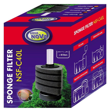 Aqua Nova Eck-Schwammfilter 40L - GarnelenTv-Shop