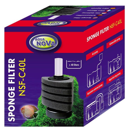 Aqua Nova Eck-Schwammfilter 40L - GarnelenTv-Shop