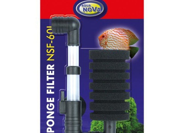 AquaNova - Luftheberfilter mit einem Bio-Schwammfilter bis 60l für Zuchtanlagen - GarnelenTv-Shop