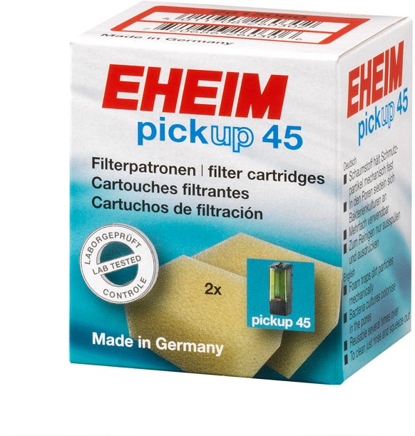 Eheim Filterpatrone (2 Stück) pick up 45 (2006) – Filtermedium für das Aquarium bei AquascapingForLife