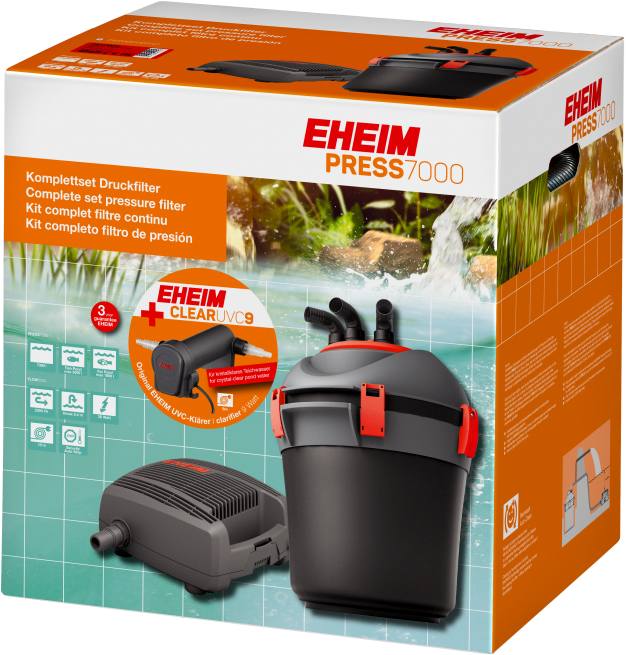 Eheim PRESS 7000 inkl. Clear-UVC 9 – Aquarienfilter für das Aquarium bei AquascapingForLife