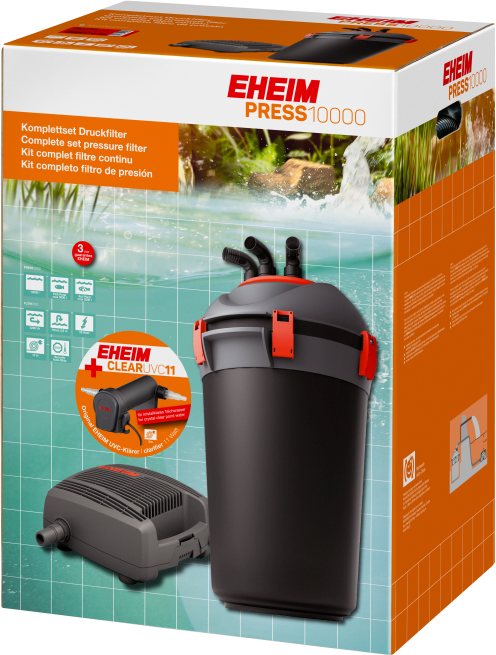 Eheim PRESS 10000 inkl. Clear-UVC 11 – Teichtechnik für das Aquarium bei AquascapingForLife
